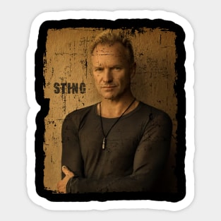 Sting //Design On tshirt for to all supporters Sticker